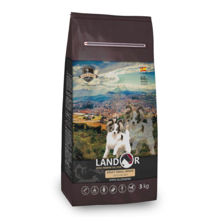 Landor Breed Dog сухой корм для собак мелких пород с уткой и рисом - 1 кг