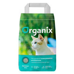 Organix комкующийся глиняный наполнитель для кошачьего туалета, с ароматом Атлантический Бриз - 8 кг