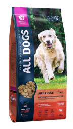ALL DOGS сухой корм для взрослых собак с говядиной и овощами - 2,2 кг