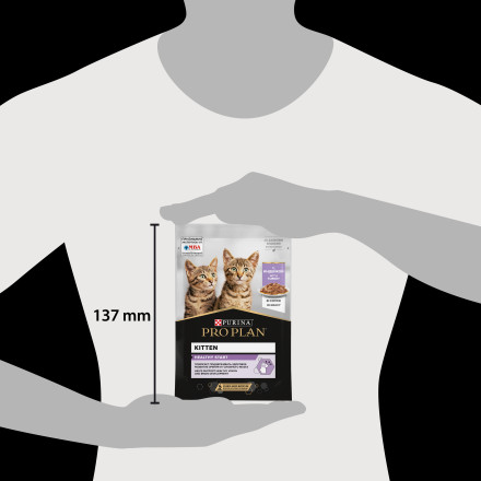Pro Plan Kitten паучи для котят с индейкой в соусе - 85 г х 26 шт