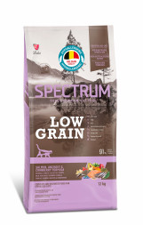 Spectrum Low Grain Adult Sterilised Cat Food сухой низкозерновой корм для взрослых стерилизованных кошек с лососем, анчоусами и клюквой - 12 кг