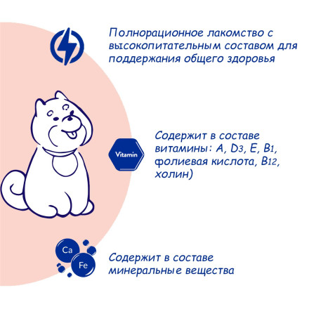 Inaba Churu лакомство-пюре для взрослых собак для общего поддержания здоровья, куриное филе - 14 г х 4 шт