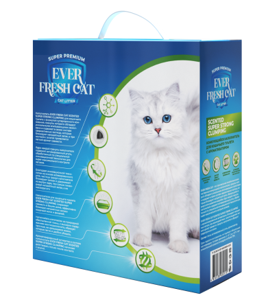 Ever Fresh Cat комкующийся наполнитель SCENTED SUPER STRONG CLUMPING - 6 л