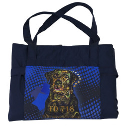 Собака Бамка сумка-кроватка для собак синяя/серая 60*80 см