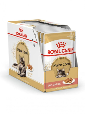 Royal Canin Maine Coon Adult влажный корм для взрослых кошек породы Мэйн Кун в соусе, в паучах - 85 г х 28 шт