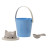 United Pets Cat-Crick ведро для сухого корма, для кошек, 7,5 л, светло-синее