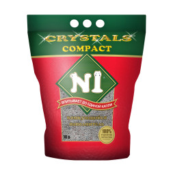 N1 Crystals Compact наполнитель комкующийся бентонитовый - 10 л