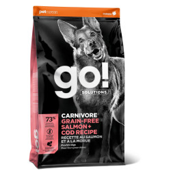 GO! Carnivore GF Salmon + Cod сухой беззерновой корм для собак всех возрастов c лососем и треской - 1,59 кг