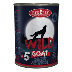 Berkley Adult Dog Wild №5 влажный корм для взрослых собак с мясом козы, сельдереем, яблоками и лесными ягодами - 400 г