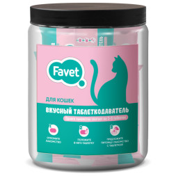 Favet вкусный таблеткодаватель для кошек - 12 шт