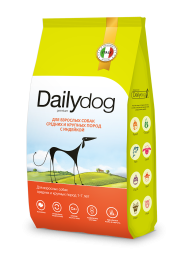 Dailydog сухой корм для взрослых собак средних и крупных пород с индейкой - 3 кг