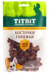 TiTBiT лакомство для собак мелких пород Косточки говяжьи - 100 г