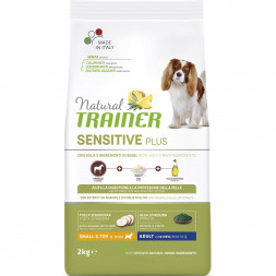 Trainer Natural Sensitive Plus Adult Mini сухой гипоаллергенный корм для взрослых собак мелких пород с кониной - 2 кг