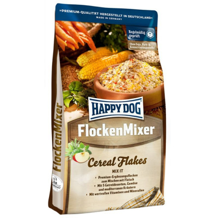 Happy Dog Flakes сухой корм для взрослых собак в хлопьях для смешивания с мясом - 1 кг
