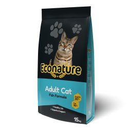 Econature Adult Cat Fish Formula сухой корм для кошек с рыбой - 15 кг