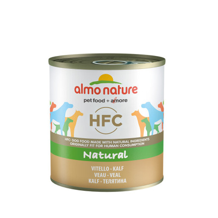 Almo Nature HFC Natural Veal консервы для собак с телятиной в собственном бульоне - 290 г х 12 шт