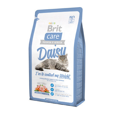 Гипоаллергенный корм Brit Care Daisy для кошек с избыточным весом с индейкой и рисом - 2 кг