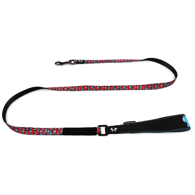 United Pets Complete me поводок для собак, 140 см, 20 мм, красная зебра