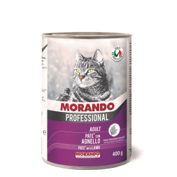 Morando Professional консервированный корм для кошек паштет с ягненком, в консервах - 405 г х 24 шт