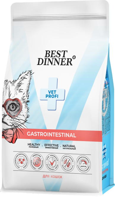 Best Dinner Vet Profi Gastrointestinal сухой корм для кошек при проблемах пищеварения - 1,5 кг