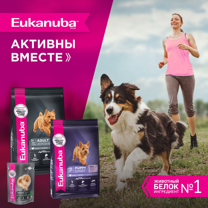 Eukanuba Adult Small Breed 1+ Years сухой корм взрослых собак мелких пород - 800 г