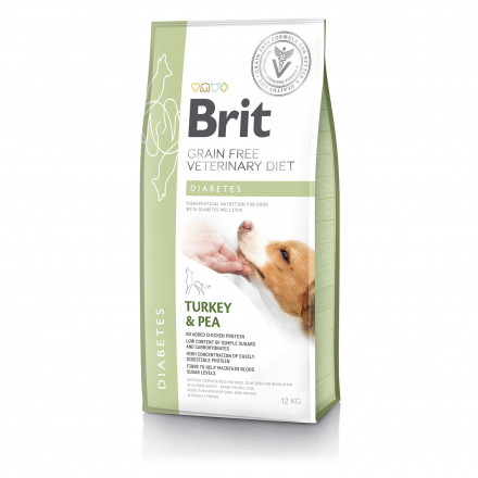 Brit VDD Diabetes сухой беззерновой корм для собак при диабете с индейкой - 12 кг