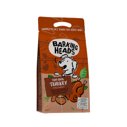 Barking Heads Top-Dog Turkey сухой беззерновой корм для взрослых собак с индейкой и бататом - 2 кг