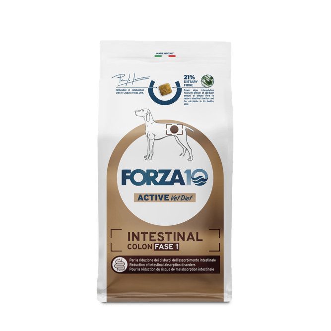 Forza10 Active Intestinal Colon Fase 1 сухой корм для взрослых собак с хроническими колитами с рыбой - 10 кг