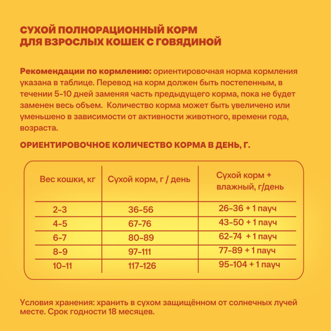 Хаппи Лаппи сухой корм для взрослых кошек с говядиной - 700 г