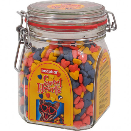 Лакомство Beaphar Sweet Hearts для кошек разноцветные сердечки - 1500 шт