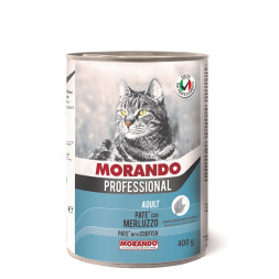 Morando Professional консервированный корм для кошек паштет с треской, в консервах - 400 г х 24 шт