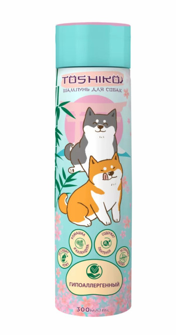Toshiko гипоаллергенный шампунь для собак - 300 мл
