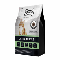 Gina Cat Sensible сухой корм для взрослых кошек с чувствительным пищеварением с цыпленком - 3 кг