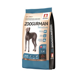 Зоогурман Sensitive сухой корм для взрослых собак средних и крупных пород, с ягненком и рисом - 2,2 кг