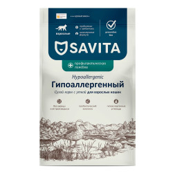 Savita Preventive Line Hypoallergenic сухой диетический гипоаллергенный корм для взрослых кошек с уткой - 3 кг