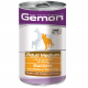 Gemon Dog Medium влажный корм для взрослых собак средних пород кусочки курицы с индейкой в консервах - 1,25 кг х 12 шт