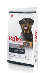 Reflex Adult Dog Food Lamb &amp; Rice сухой корм для собак, с ягненком и рисом - 15 кг