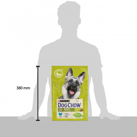 Сухой корм Purina Dog Chow для взрослых собак крупных пород старше 2 лет с индейкой - 2,5 кг