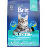 Изображение товара Brit Premium Cat Sensitive сухой корм для взрослых кошек с чувствительным пищеварением с ягненком и индейкой - 2 кг