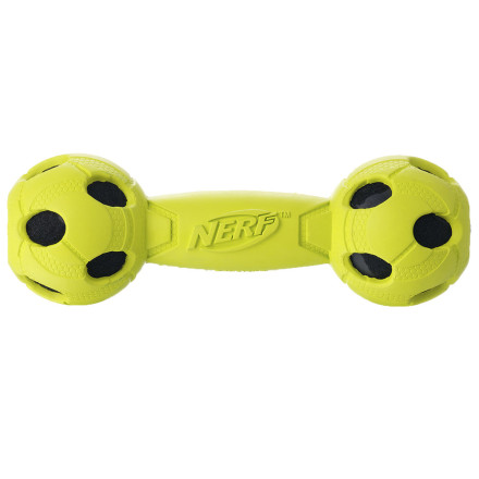 Игрушка для собак Nerf Гантель с отверстиями - 17,5 см