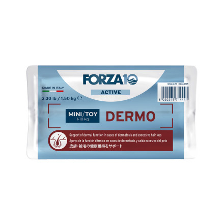 Forza10 Active Dog Adult Dermo Mini/Toy сухой корм для взрослых собак мелких пород с патологиями кожного покрова - 1,5 кг