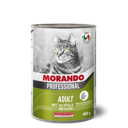 Morando Professional консервированный корм для кошек паштет с телятиной, в консервах - 400 г х 24 шт
