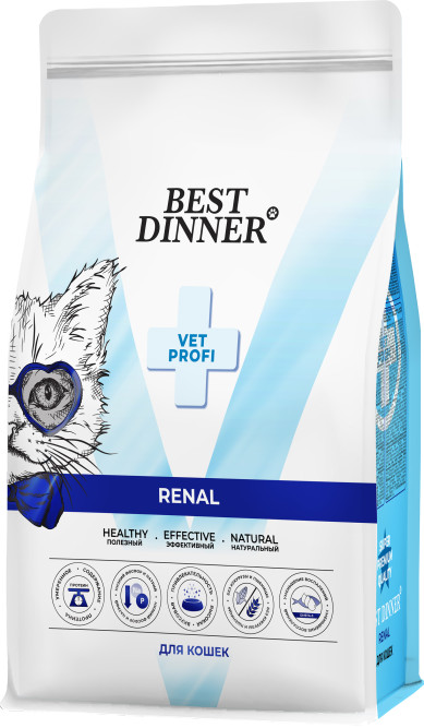 Best Dinner Vet Profi Renal сухой корм для кошек для поддержания функции почек - 400 г