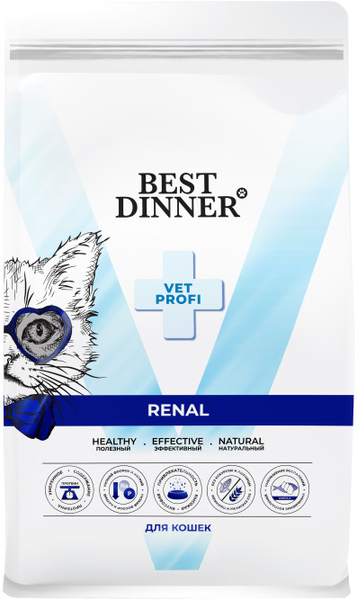 Best Dinner Vet Profi Renal сухой корм для кошек для поддержания функции почек - 400 г