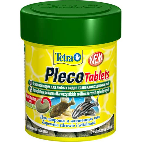 Tetra PlecoTablets корм для сомов и донных рыб со спирулиной 58 таб-18 гр