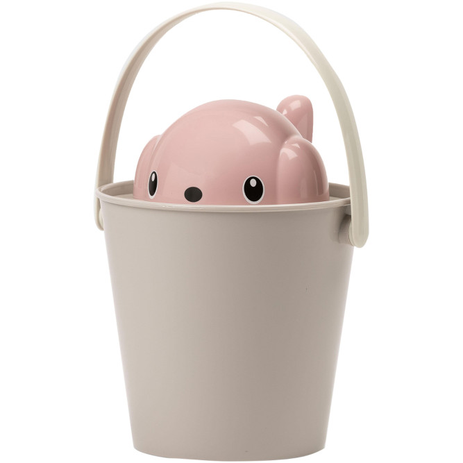United Pets Dog-Crock ведро для сухого корма, для собак, 7,5 л, серо-розовый