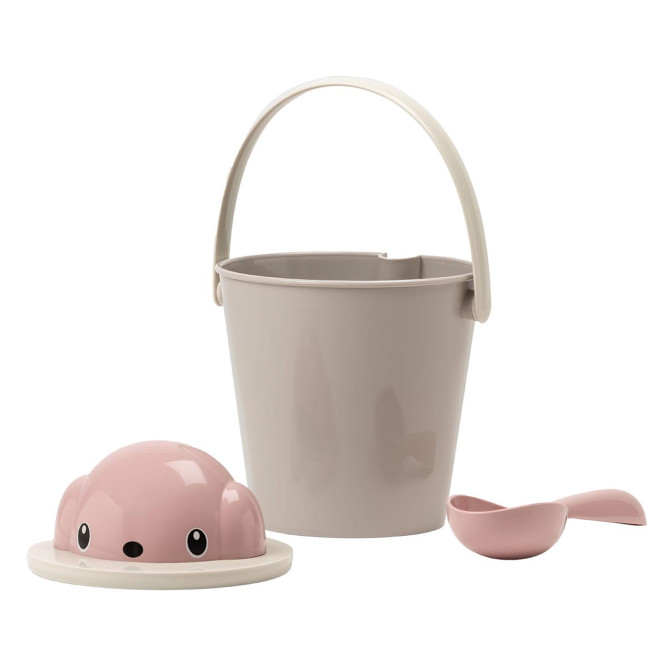 United Pets Dog-Crock ведро для сухого корма, для собак, 7,5 л, серо-розовый