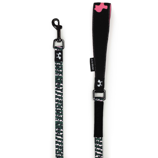 United Pets Complete me поводок для собак, 140 см, 20 мм, розовый камуфляж