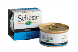 Schesir Cat Adult влажный корм для взрослых кошек с тунцом в консервах - 85 г х 14 шт