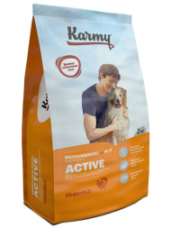 Karmy Active Medium &amp; Maxi сухой корм для взрослых собак средних и крупных пород с повышенным уровнем физической активности, с индейкой - 2 кг